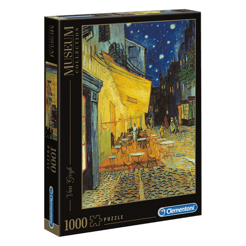 Puzzle-1000-pecas-Van-Gogh---Terraco-do-cafe-a-noite