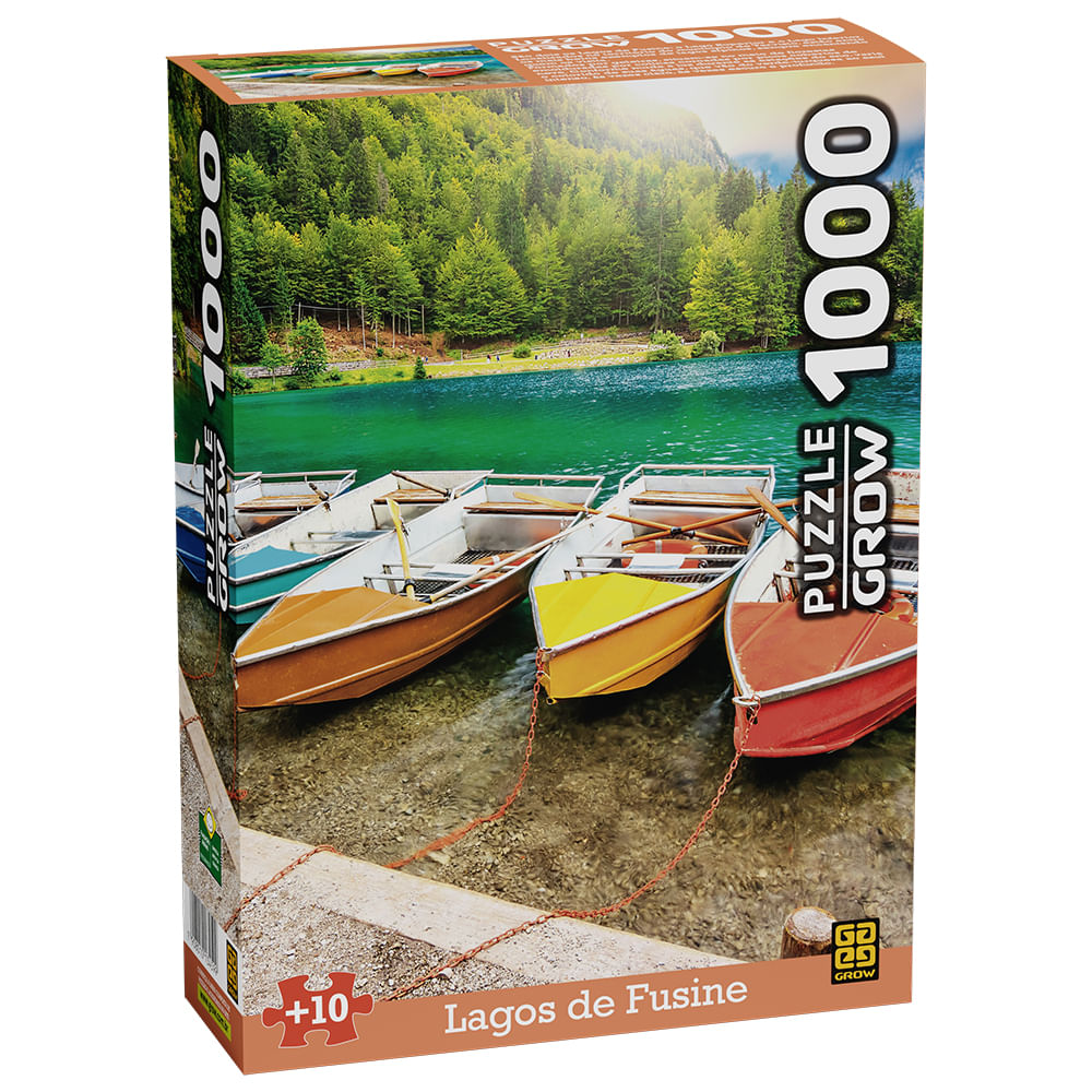 Quebra-Cabeça Puzzle Grow 1000 peças Casa no Lago
