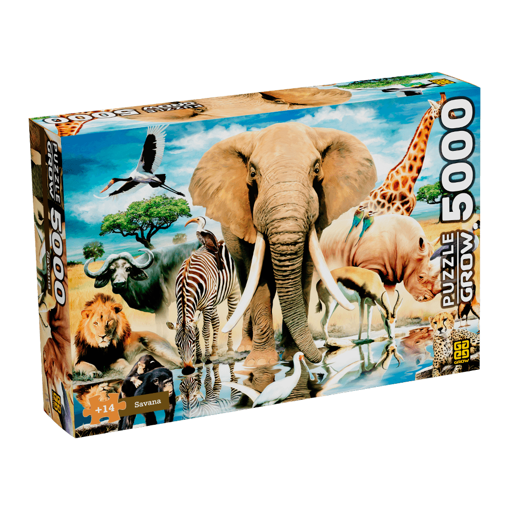 Quebra Cabeça Puzzle Savana Africana 1000 Peças - Game Office - DengoToys -  Brinquedos e Muito Mais!