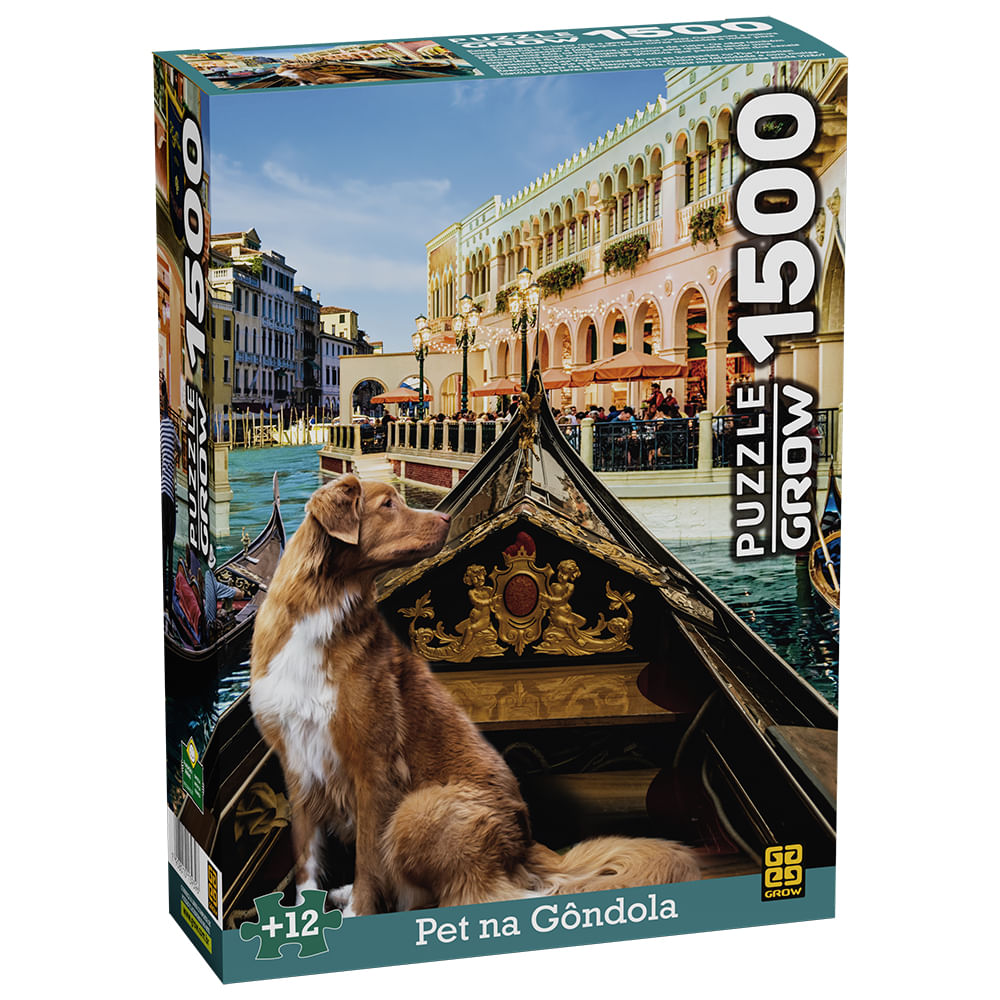 Pet na Gondola - Quebra-Cabeça 1500 peças - Grow