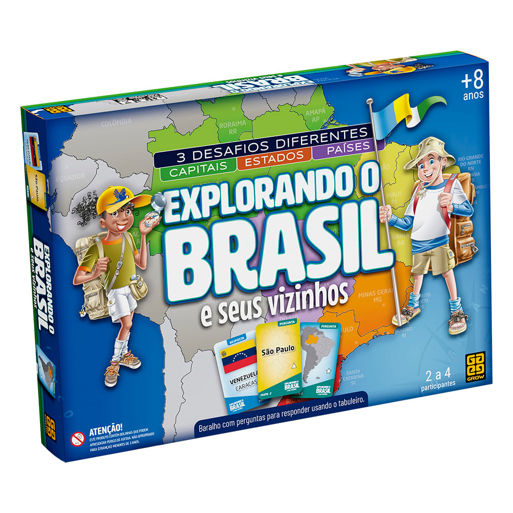 Jogo Explorando o Brasil - Loja Grow