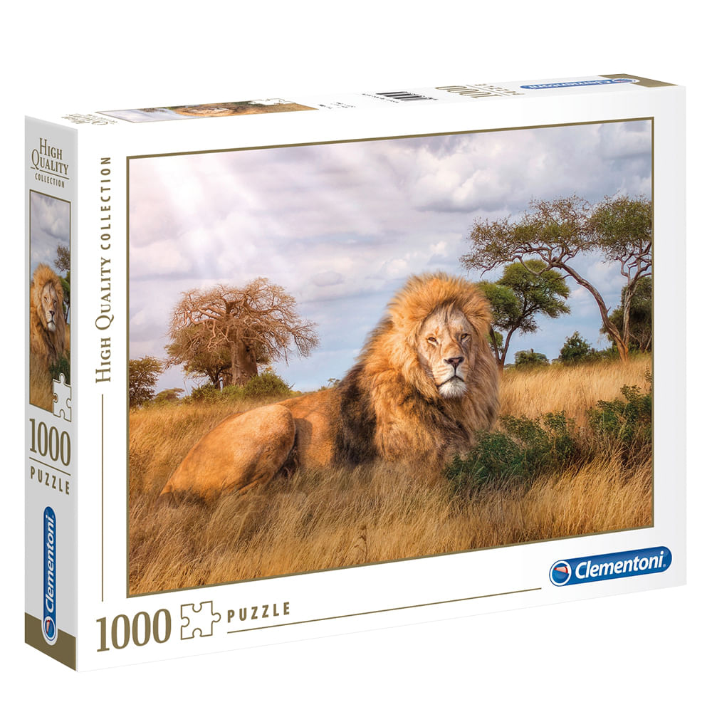 Puzzle 1000 peças O Rei da Selva- Clementoni - Loja Grow