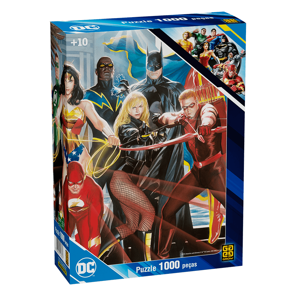 Puzzle 1000 peças Liga da Justiça - Loja Grow