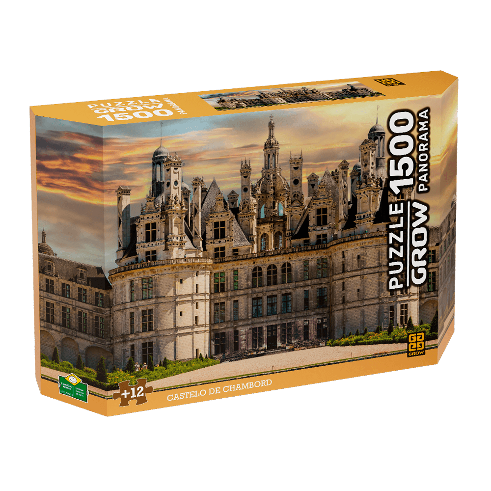 Quebra Cabeça - Castelo Do Loire - Grow - 1500 Peças