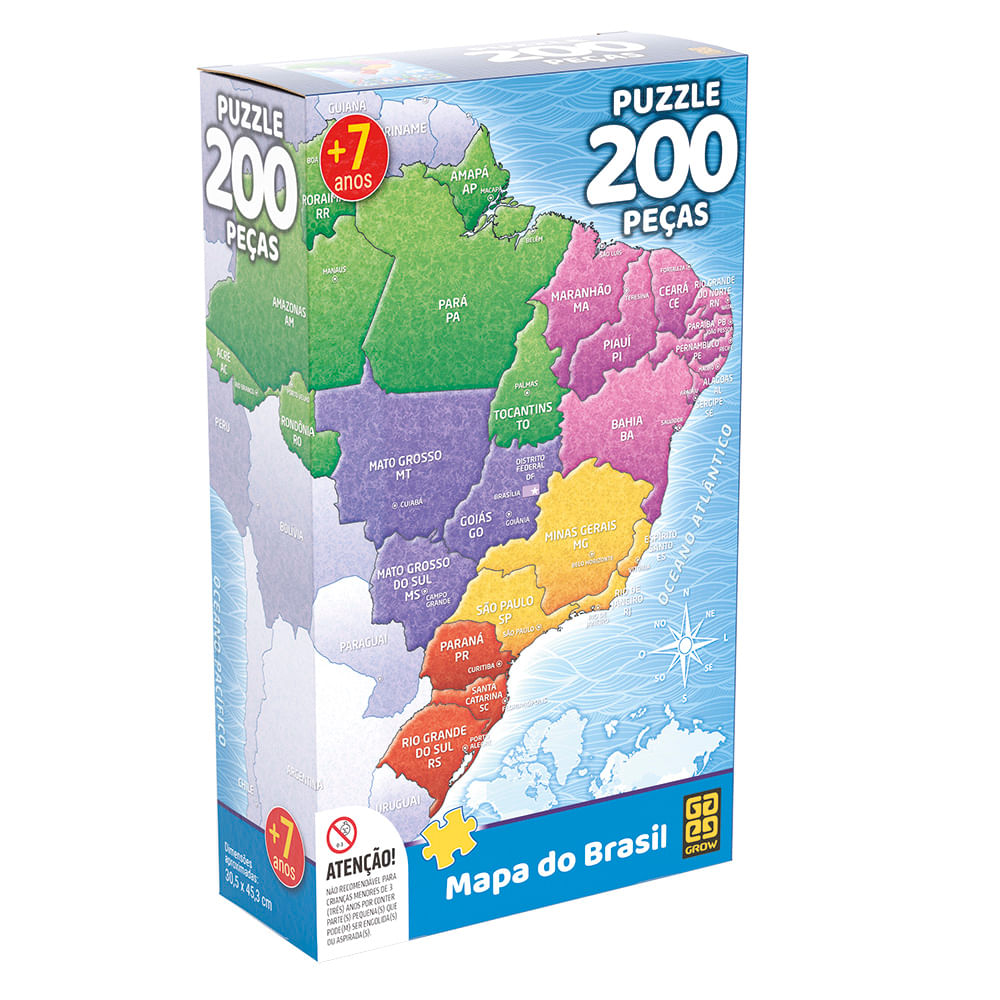 Jogo Quebra Cabeca Puzzle 200 Pecas