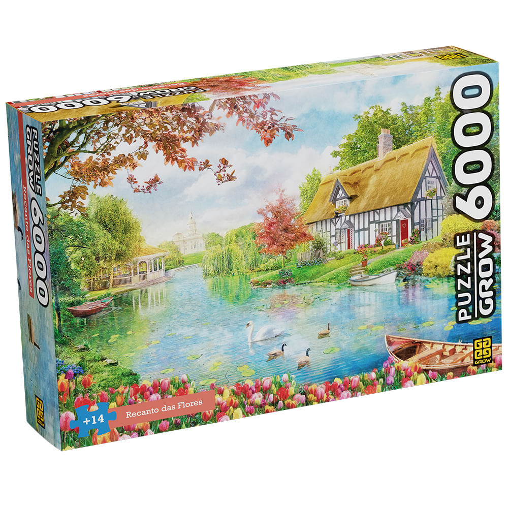 Puzzle 6000 peças Recanto das Flores - Loja Grow