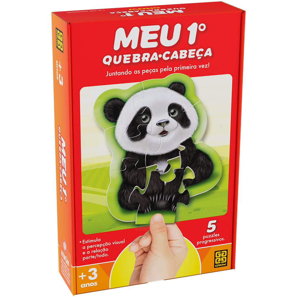 Kit 3 Jogos Infantil Quebra-Cabeca Animais Brinquedo Criança em