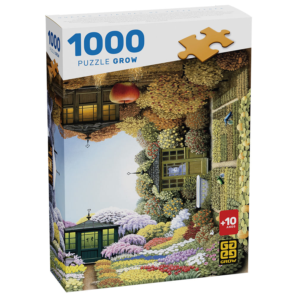 Quebra-Cabeça Puzzle Grow 1000 peças Casa no Lago - Quebra-Cabeça