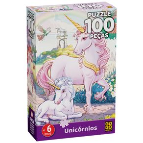 Jogo Quebra Cabeca Puzzle 100 Pecas Dragoes + 6 Anos Grow em