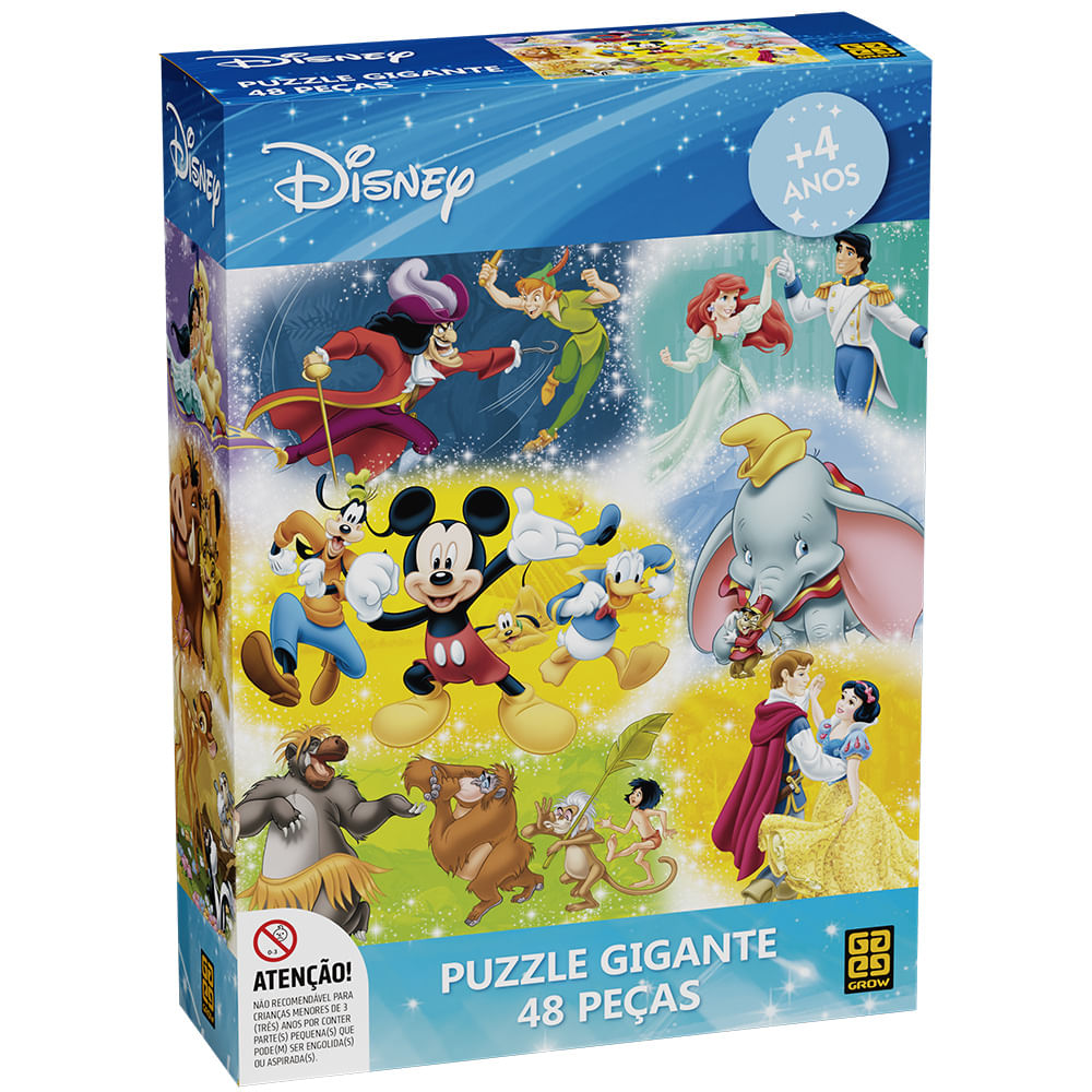 Quebra Cabeça Disney Puzzle 150 Peças Grow 02448